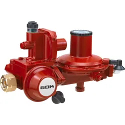 GOK Gasregler BHK052 12kg/h 50mbar GF x RVS15 SAV PRV