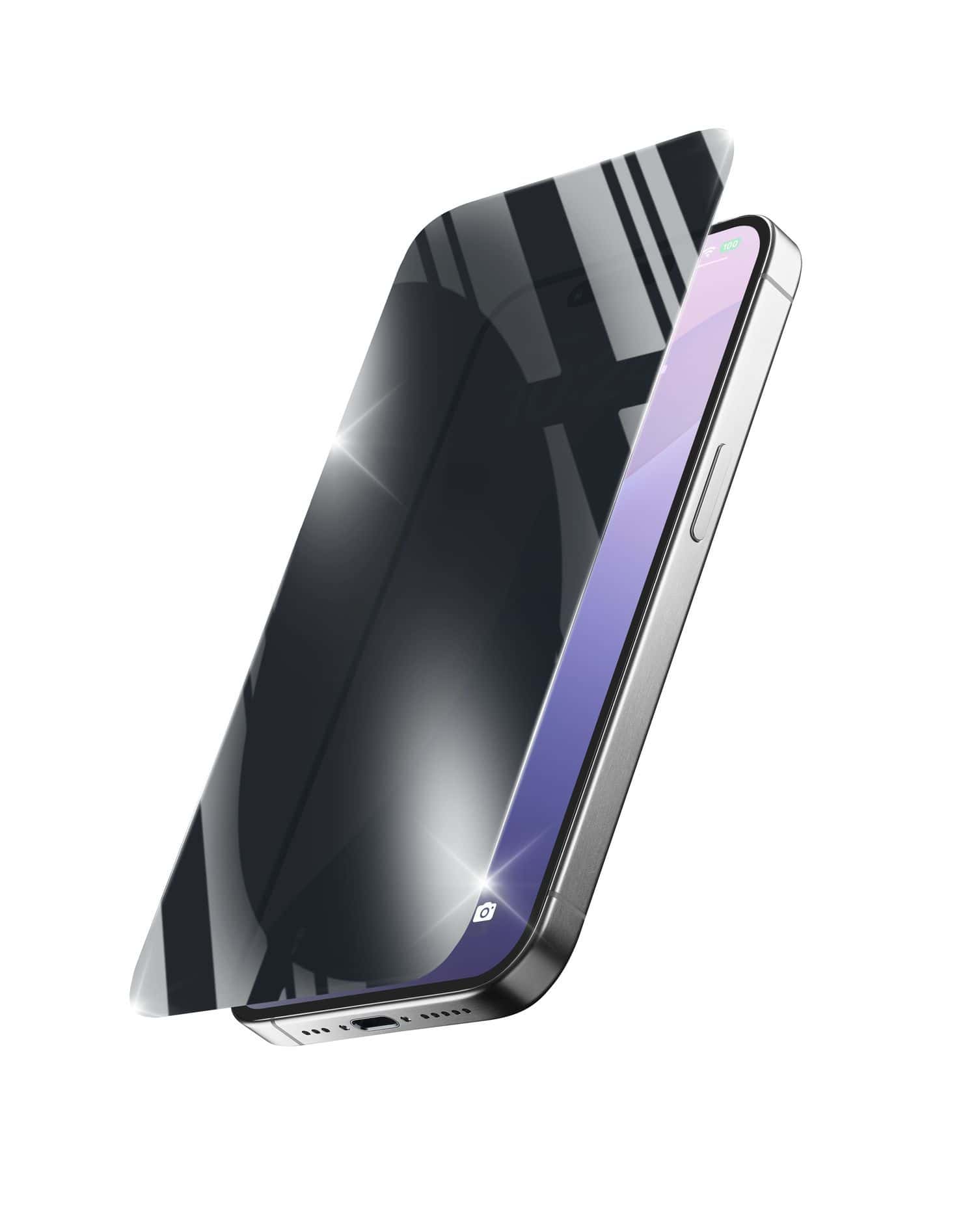 Cellular Line Datenschutz-Bildschirmschutz gehärtetes Glas für Apple iPhone 16e Tropfsicher, Schlagfest, Kratzresistent, Schockresistent Xtreme Glass Privacy XTRSPYGLASIPHSE4