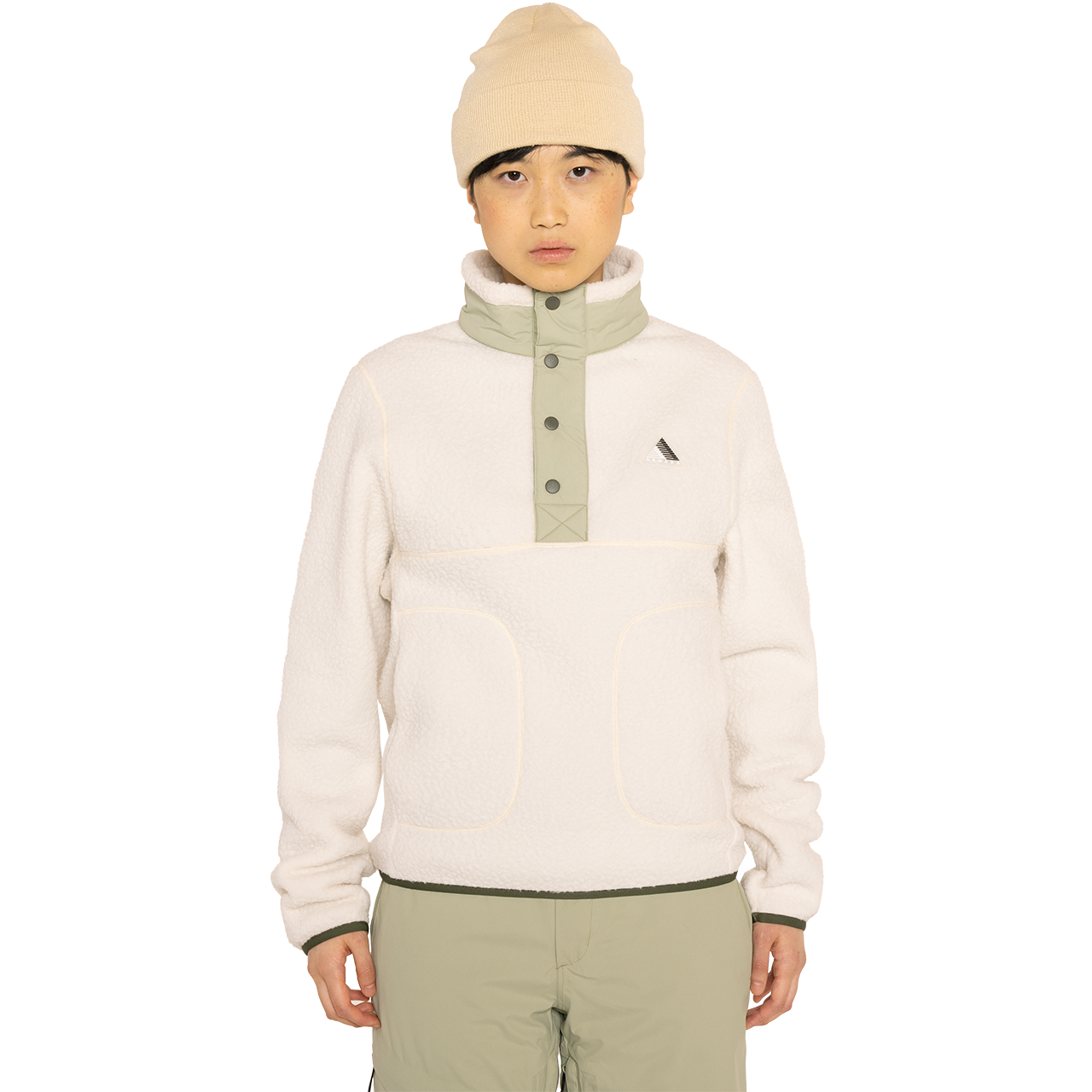 Armada Skiwear Fleece Popover KENLEM cream-macha - M