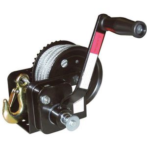 Kerbl Seilwinde 37113, Handseilwinde, 720kg max. Zugkraft, Stahlseil 20m