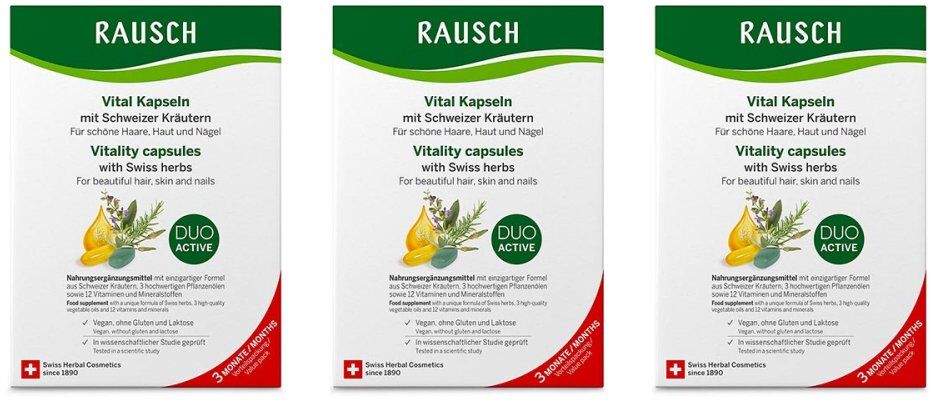 Rausch Vital Kapseln M.Schweizer Kräuter 3x3 Monate 3x3X30X2stk