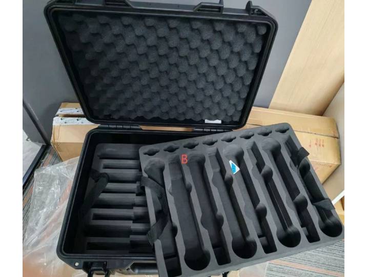 Nouvel étui de rangement double couche en coton PP pour microphones 8 + 8 + microphones à casque