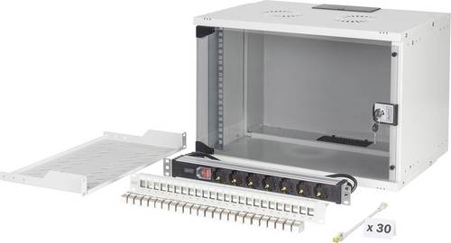 Digitus DN-49202-SET 19 Zoll Netzwerkschrank 7 HE Grau