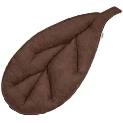 BANK-SITZKISSEN FarbTon Chenille-Haptik kaffee-braun 59/28 cm