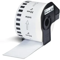 Brother Endlosetiketten 50mm x 30,48m weiß Packung mit 3 Stück