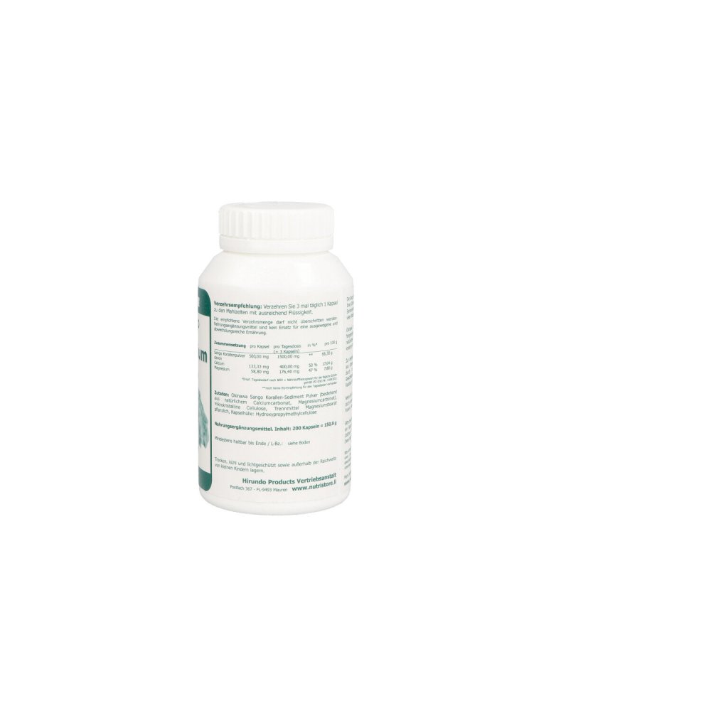 Hirundo Products Korallen Kalzium 500 mg Kapseln 06728636