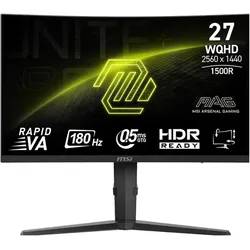 MSI MAG 275CQPFDE (2560 x 1440 Pixel, 27"), Monitor, Schwarz
