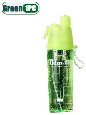 Universal Stock Grape Spray Water Bottle Portable Misting Sports Water Bottle green