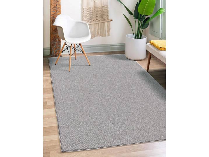 Teppich THE CARPET Natal , grau, B:160cm H:5mm L:230cm, Polypropylen, Teppiche, Teppich, Wohnzimmer Teppich robust Filz-Rücken