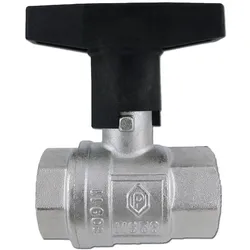 puteus Messing Kugelhahn 1 1/4 Zoll DN32 mit ISO-T-Griff
