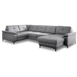 ComfortPlan Wohnlandschaft Girona Mikrofaser Grau