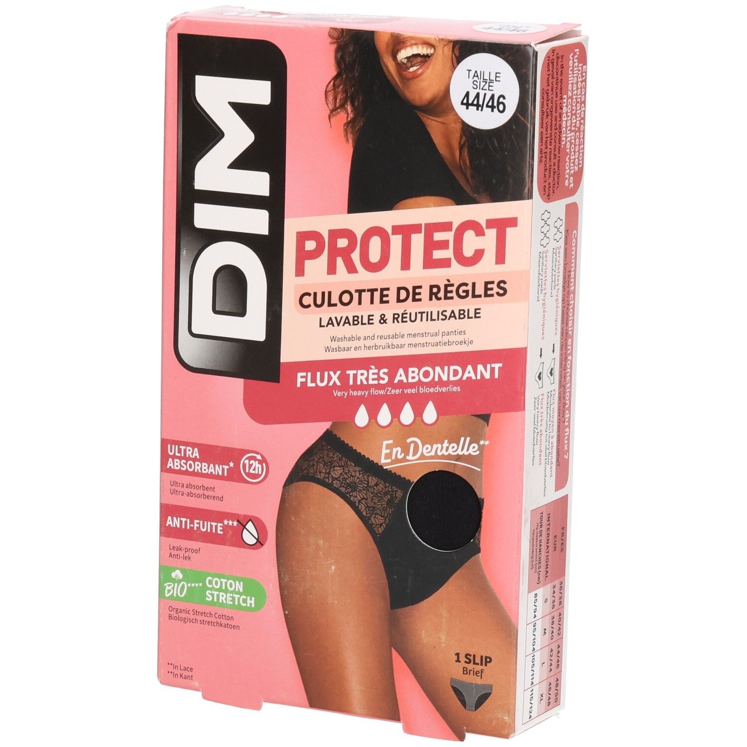 DIM OCS Protect Slip 44-46 sehr stark schwarz 1 St Periodenslip
