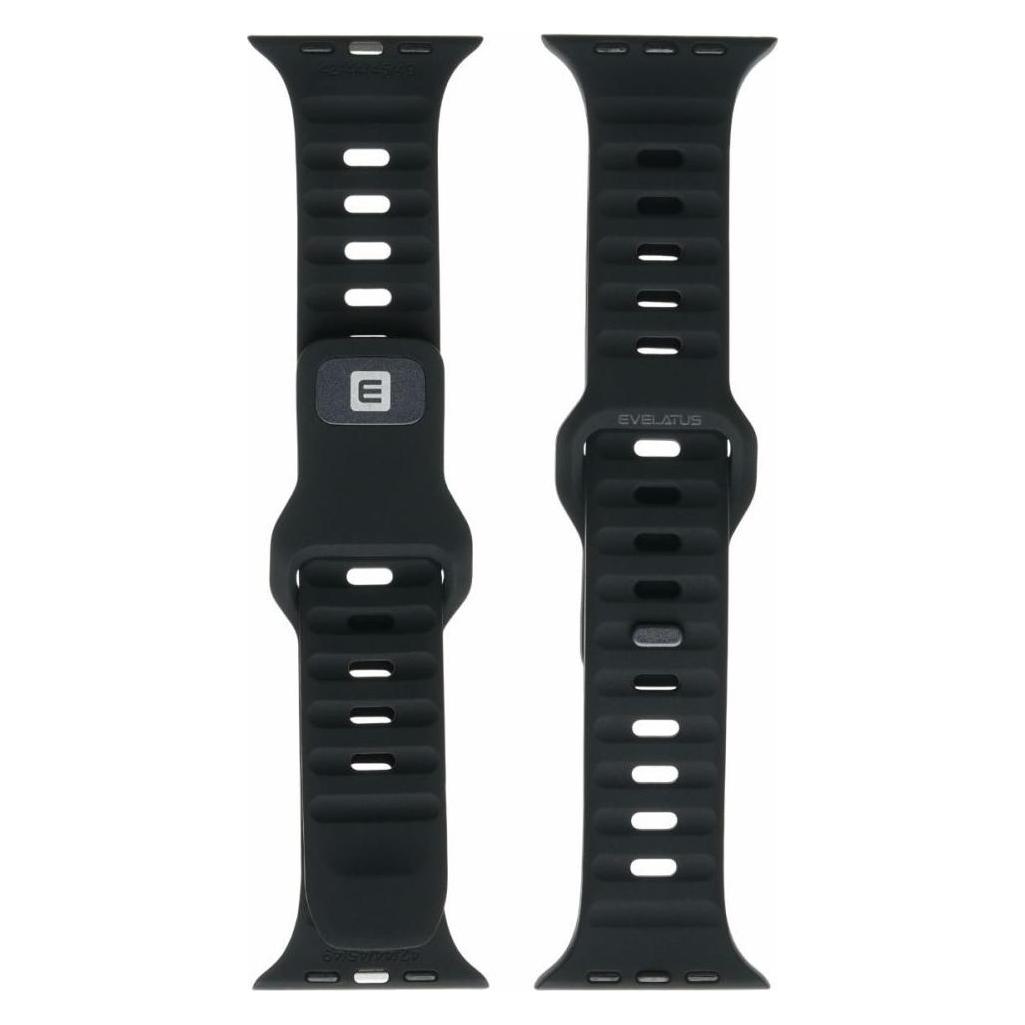 Evelatus Strap Watch 38/40/41 Sport Silicone Loop Black (silicone loop) (EVELATUS)