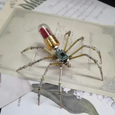 Multicon Wholesale Hub DIY Mechanical Spider Kit, Cyberpunk Metal Puzzles, Creative Insect Assembly, Handmade Metal Puzzle mosquito A