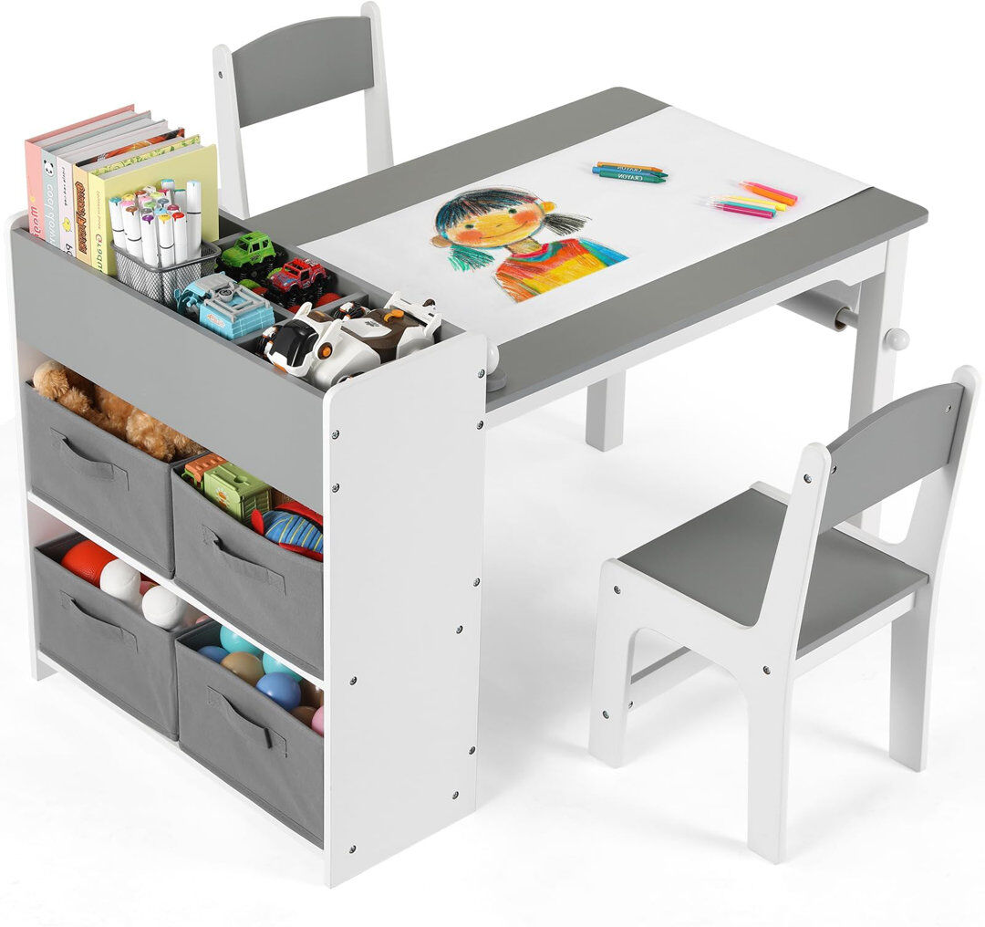 Norden Home Kids and Chair Set Gray