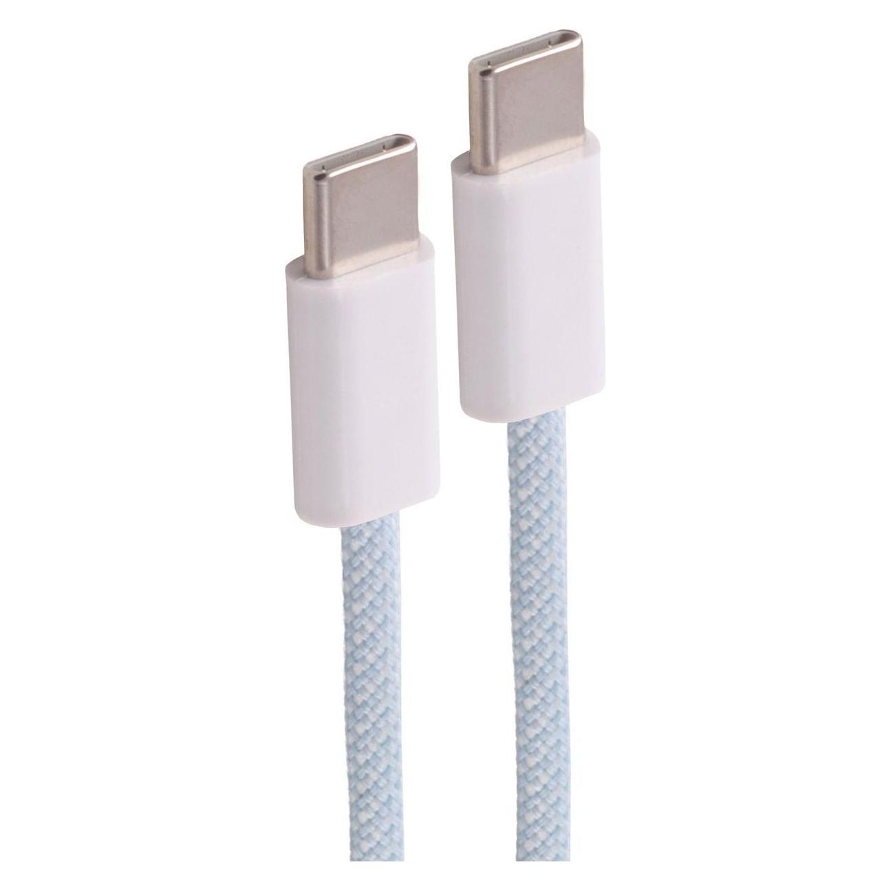 Shiverpeaks --USB-C Ladekabel, 2.0, 60W, blau, Textil, 1,5m (BS14-21151) (1.50 m, USB 2.0, 60 W) (BS14-21151)