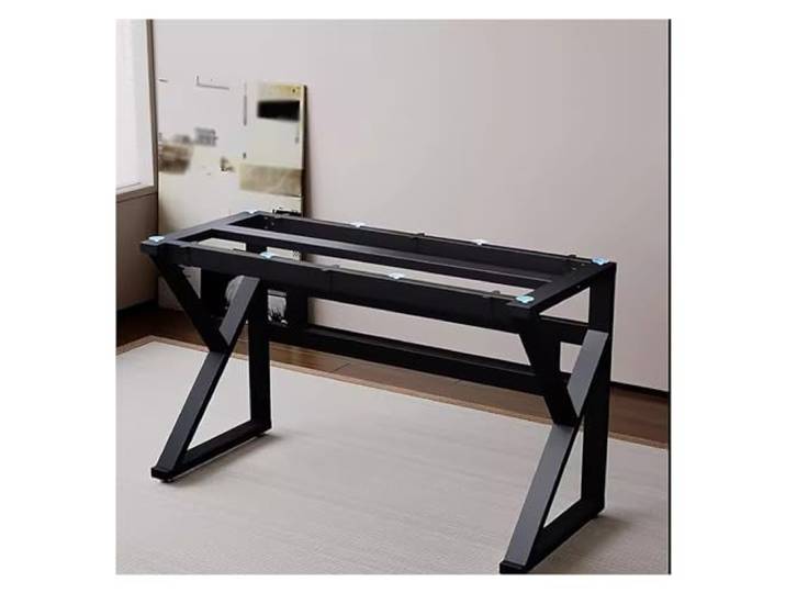 IOvgujFY Couchtischbein, DIY-Tischbein aus Eisen, hohes Metallbein for Möbel(Black,120x60x72cm)
