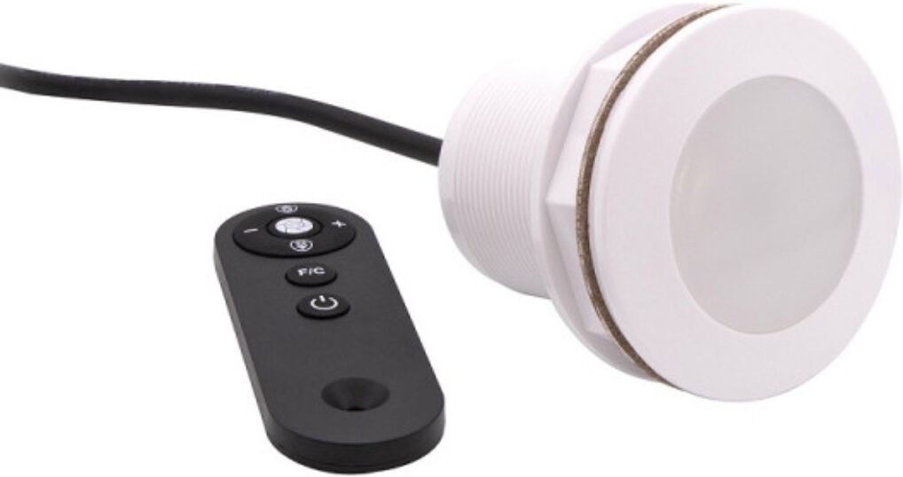 Spot LED piscine Ubbink POWER Spot 3 RGBW + télécommande