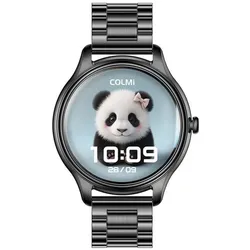 Colmi Smart Watch L28 (Black + Black steel strap) (ohne SIM), Smartwatch