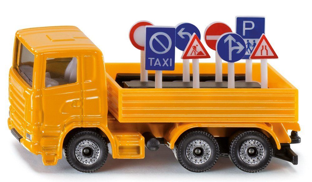 Siku LKW mit Verkehrszeichen 1322