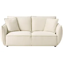 3-SITZER-SOFA Stoff Hellbeige Kunes