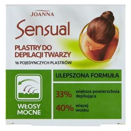 Joanna Sensual Facial Hair Removal Patches Strong 16Pcs + Soothing Olive (16x) (33080506)