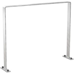 WSM Fahrradständer 9611 VZ, Bodenmontage, Anlehnparker, beidseitig, Breite 100cm, für 2 Fahrräder
