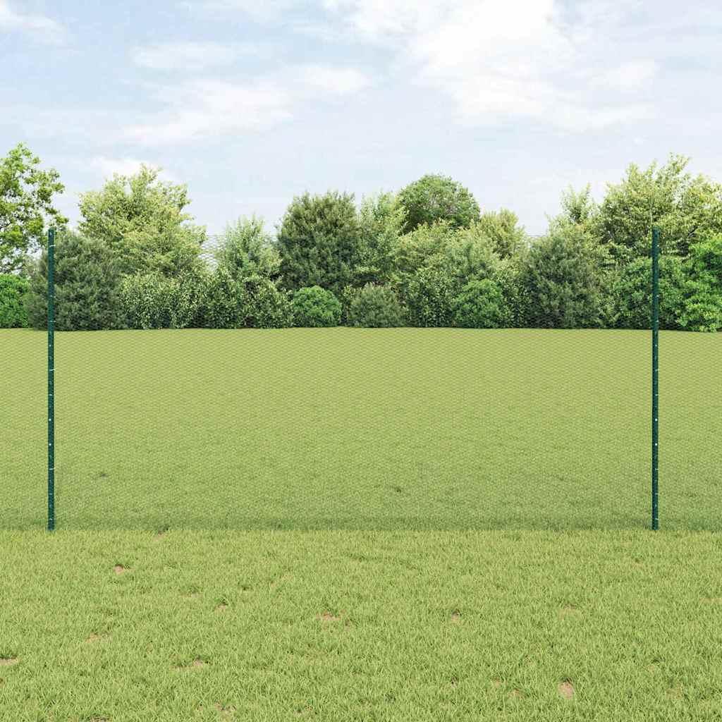 Zaun mit Pfosten Grün