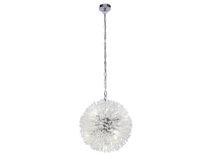 Searchlight Sunburst 7-flammige Pendelleuchte aus Chrom, Glasperlen