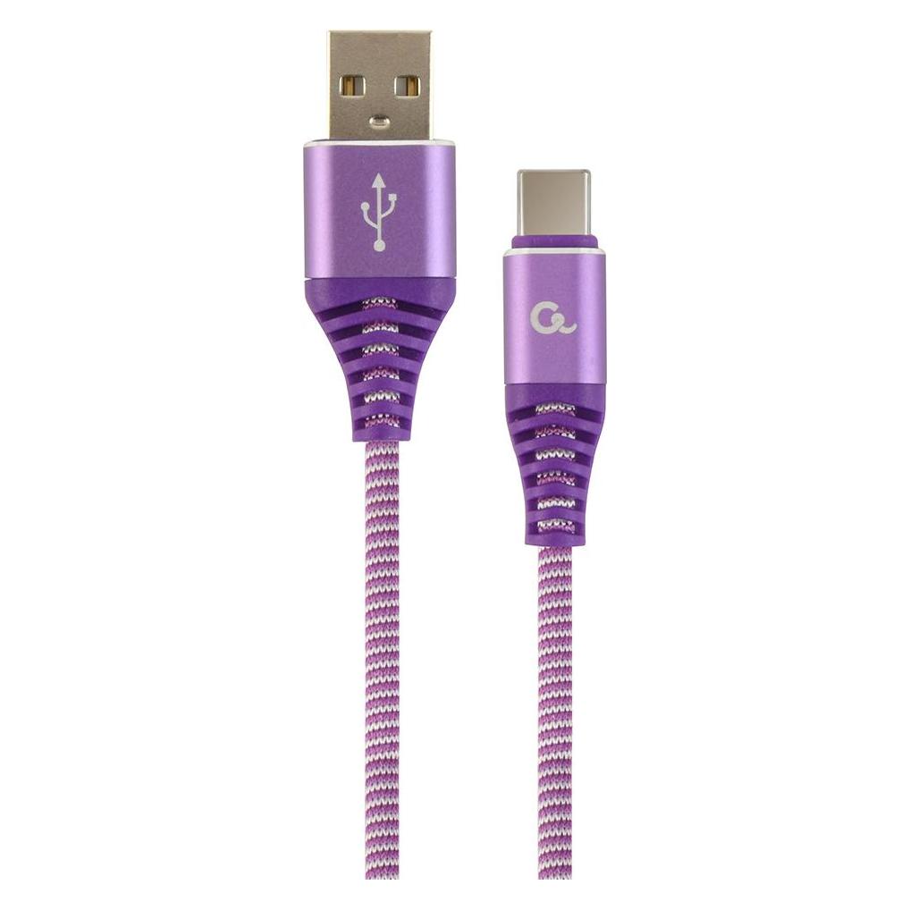 Gembird CC-USB2B-AMCM-2M-PW USB Kabel USB 2.0 USB A USB C Violett (2 m, USB 2.0) (CC-USB2B-AMCM-2M-PW)