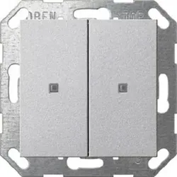 Gira KNX Taster Wippe 2-fach System 55 Alu 517326