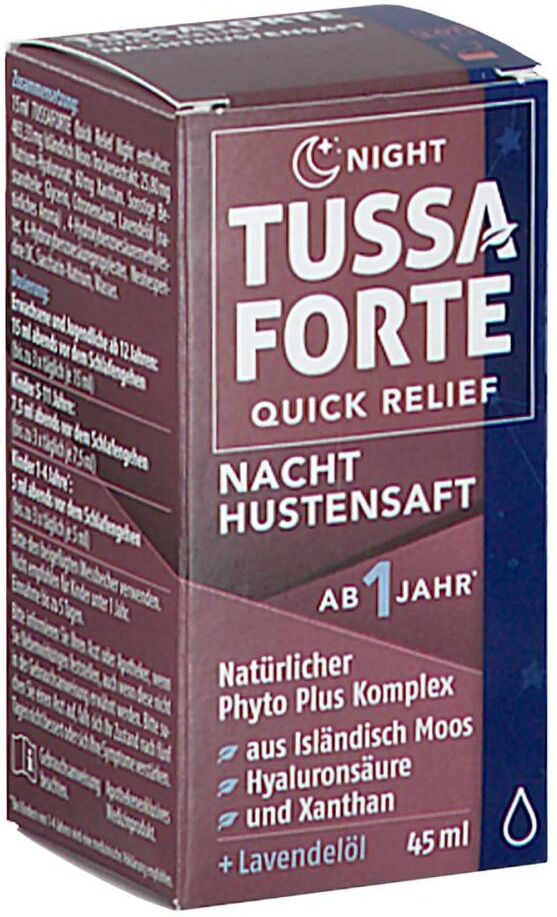 TUSSAFORTE Quick Relief Nacht Hustensaft 45ml