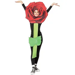 Rasta Imposta Rote Rose Kostüm (L, M)