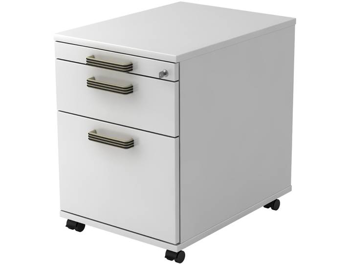 Rollcontainer Office weiss Holzwerkstoff B 42.8 H 59 cm - Rollcontainer