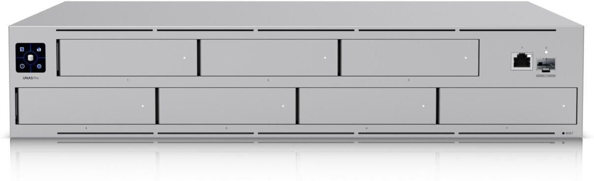 Ubiquiti UniFi NAS Pro (UNAS-Pro) 7-Bay 2U Rack-Mount NAS, 10GbE