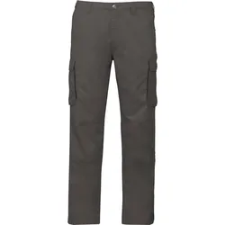 Kariban Herren Hose Cargohose K745 light charcoal (54)
