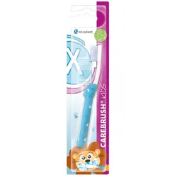 MIRADENT Carebrush Kids Zahnbürste 2-6 Jahre blau 1 St
