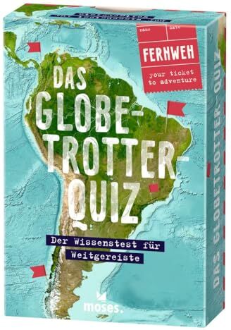 Krafft, Johan Christoph - Moses. Das Globetrotter-Quiz – Der Wissenstest für Weitgereiste, Unterhaltsames Rate-Quiz mit 75 abwechslungsreichen Fragen und Aufgaben rund um den Globus, Für Jugendliche und Erwachsene - Preis vom 19.10.2026 19:33:35 h