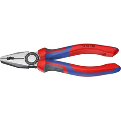 KNIPEX Kombizange 160mm Mehrkomponenten-Hülle schwarz atramentiert 03 02 160