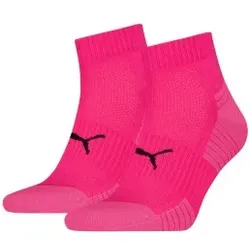 Puma 2P Sport Cushioned Quarter Socks Rosa Gr 35/38