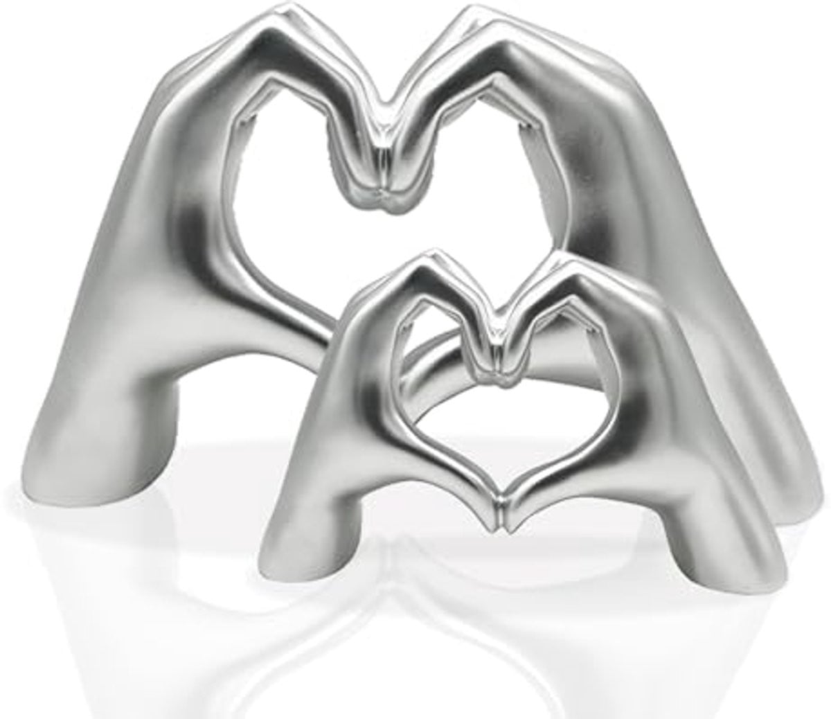 Hartvormige handbeeld sculptuur voor romantische decoratie