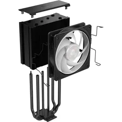 Cooler Master CoolerMaster Kühler Hyper 212 3DHP ARGB (158 mm), CPU Kühler, Schwarz