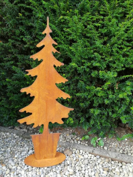 POSIWIO Edelrost-den in pot, 75 cm