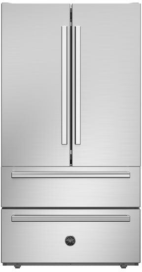 Ⓜ️🔵🔵🔵 BERTAZZONI REF904FFNXTC + 901249 - Frigorifero French Door, Libera Installazione,