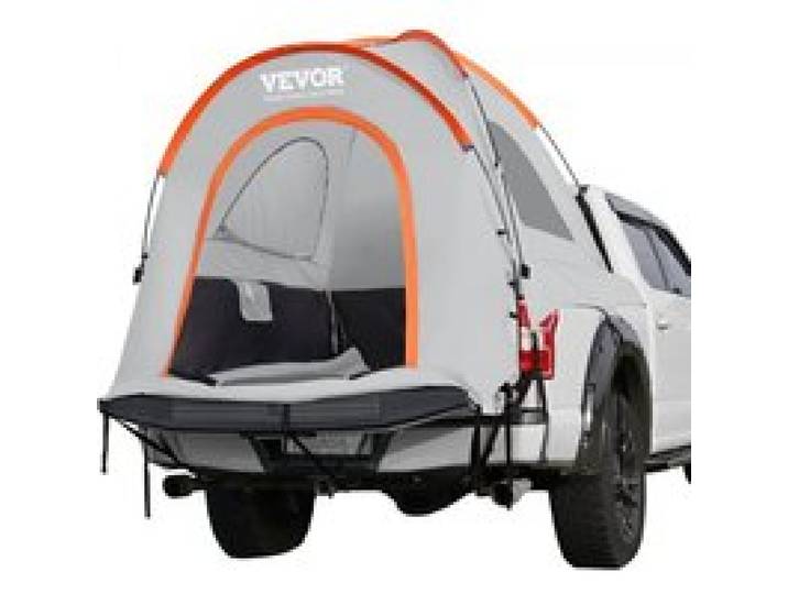 VEVOR Tente de Camion Pick-up 160x165x170 cm Tente de Benne Pickup 1,7-1,8 m Abri de Camping pour Camion Imperméable PU2000 mm à Double Couche Double Toit pour Voyage Randonnée Famille 3 Personnes