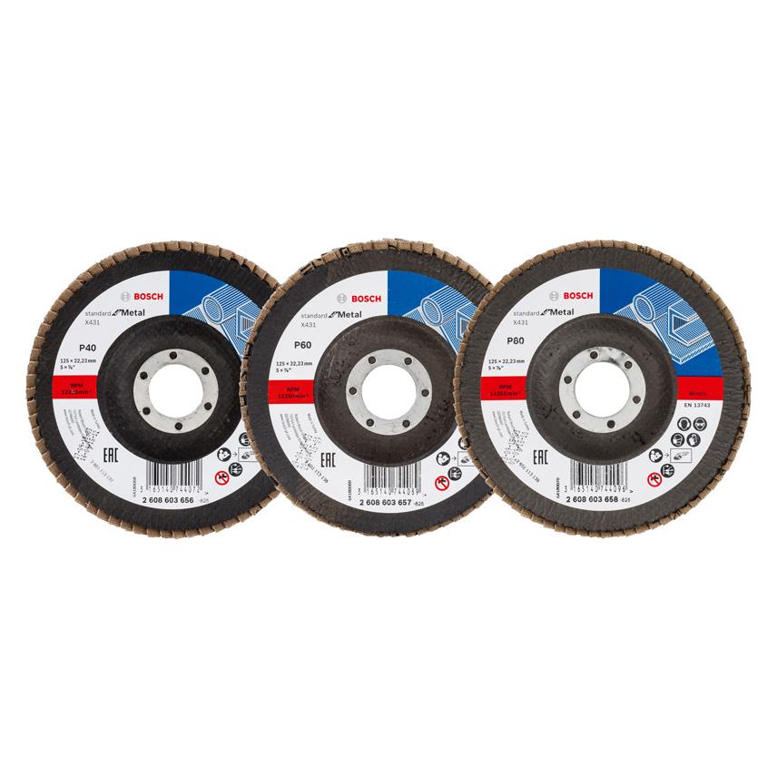 Bosch Professional Zubehör Fächerscheiben X551, 125 mm (061599764Y)
