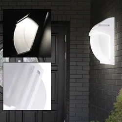Design Außen Bereich Wand Lampe ALU Glas Terrassen Balkon Leuchte weiß IP44 V-TAC 7077