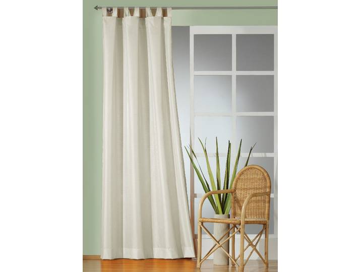 Gardine WIRTH Daria Gr. 2, beige (creme), B:135cm H:175cm, Polyester, Gardinen, Gardine