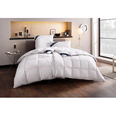 Daunenbettdecke HAEUSSLING "Kristall Edition", weiß, B:200cm L:200cm, Bezug: 100% Baumwolle. Füllung: 60% Daunen, 40% Federn, Bettdecken