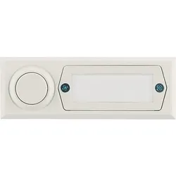 Urmet Klingeltaster AP 1fach 32x90x18mm, ws ETA 2121A